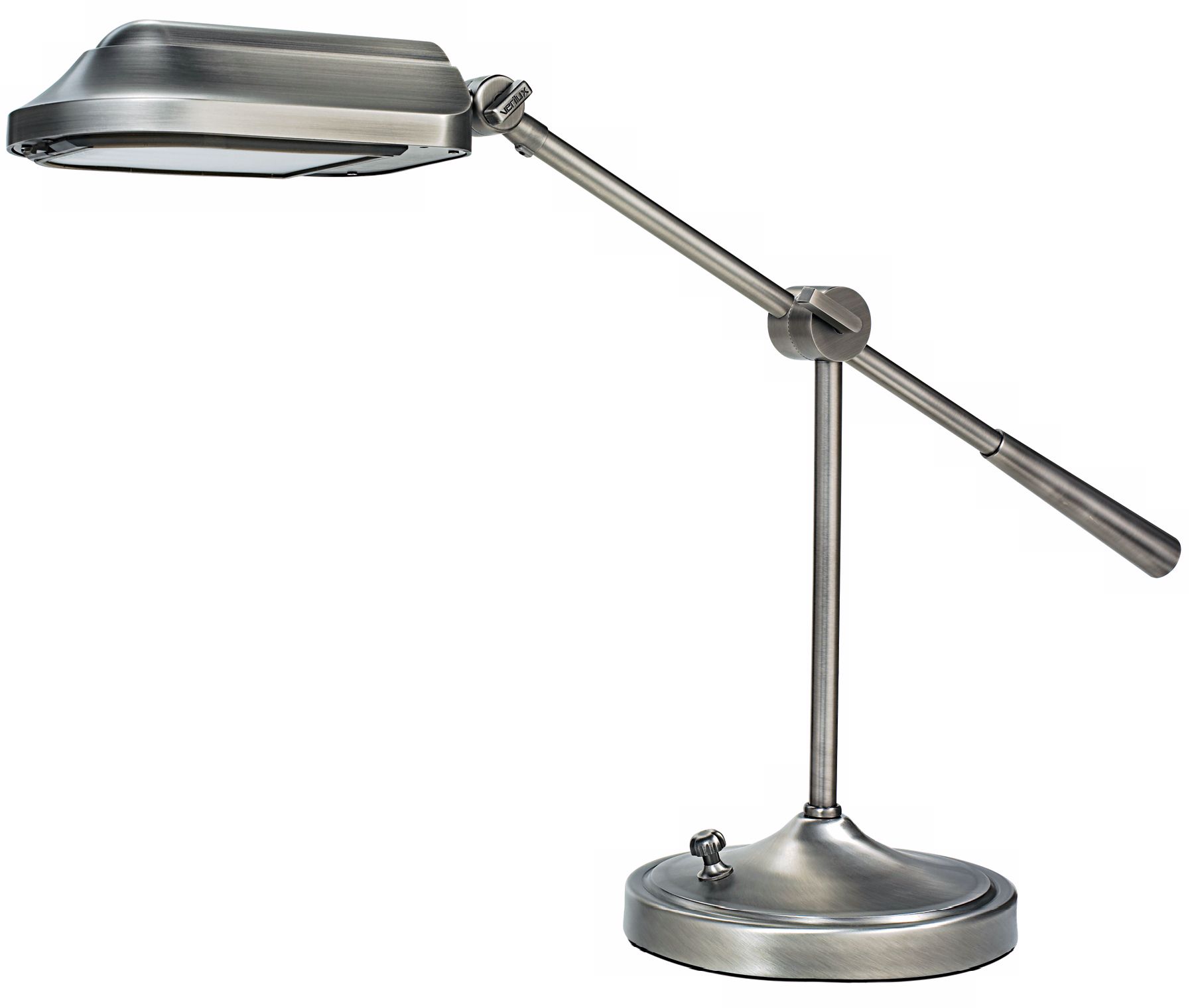 Verilux Heritage Brushed Nickel Finish Balance Arm Desk Lamp