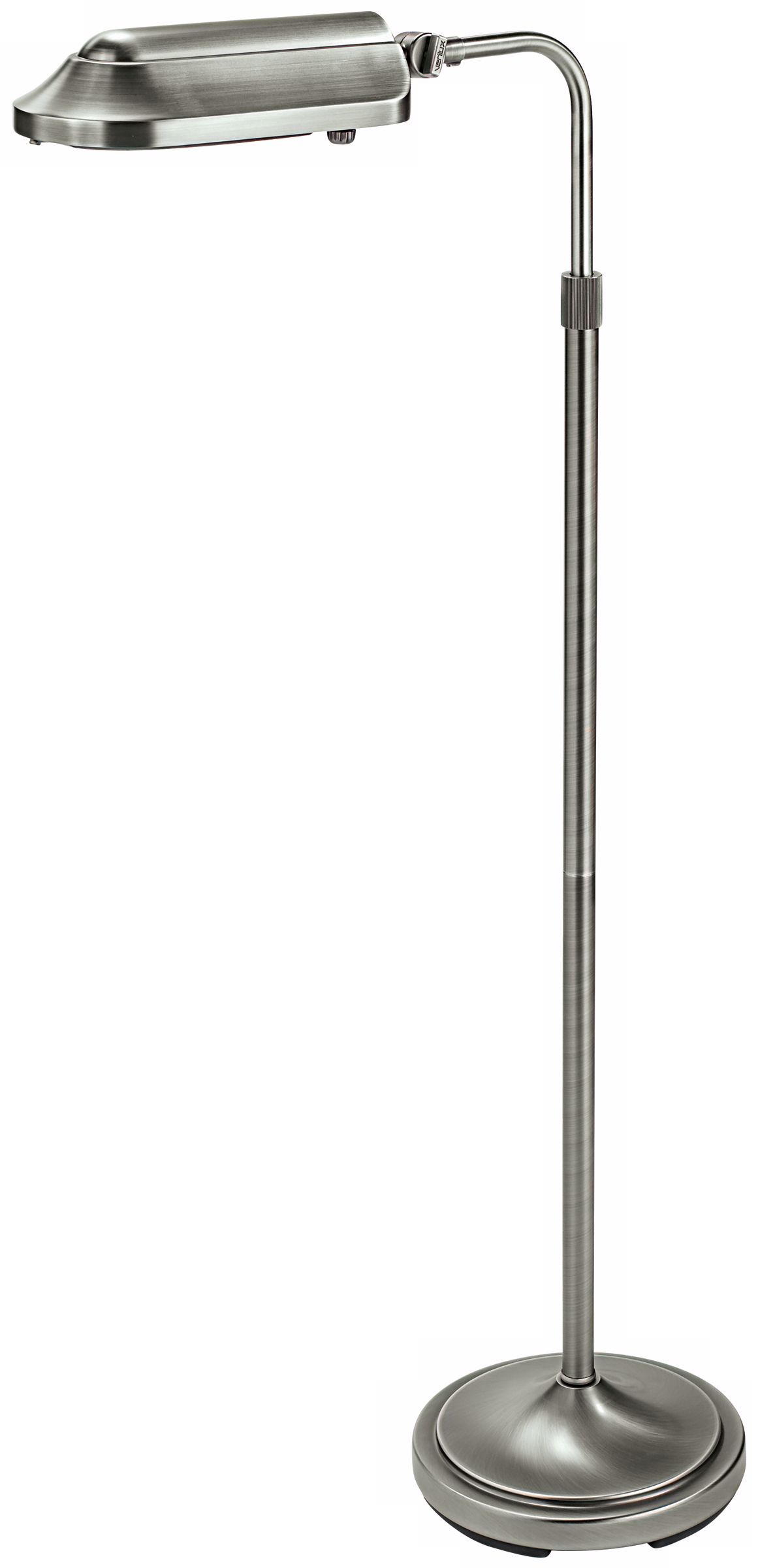 Verilux Heritage Antique Brushed Nickel Pharmacy Floor Lamp