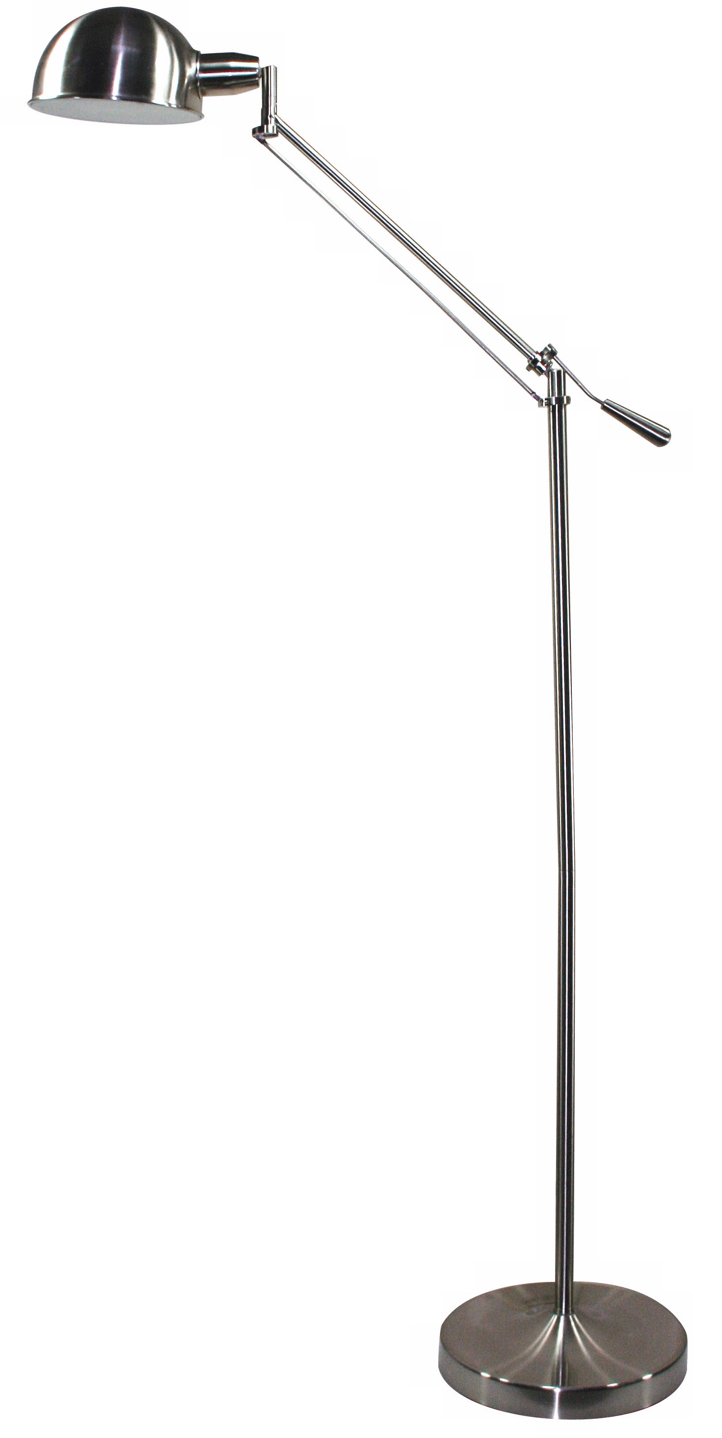 Verilux Brookfield Brushed Nickel Finish Floor Lamp