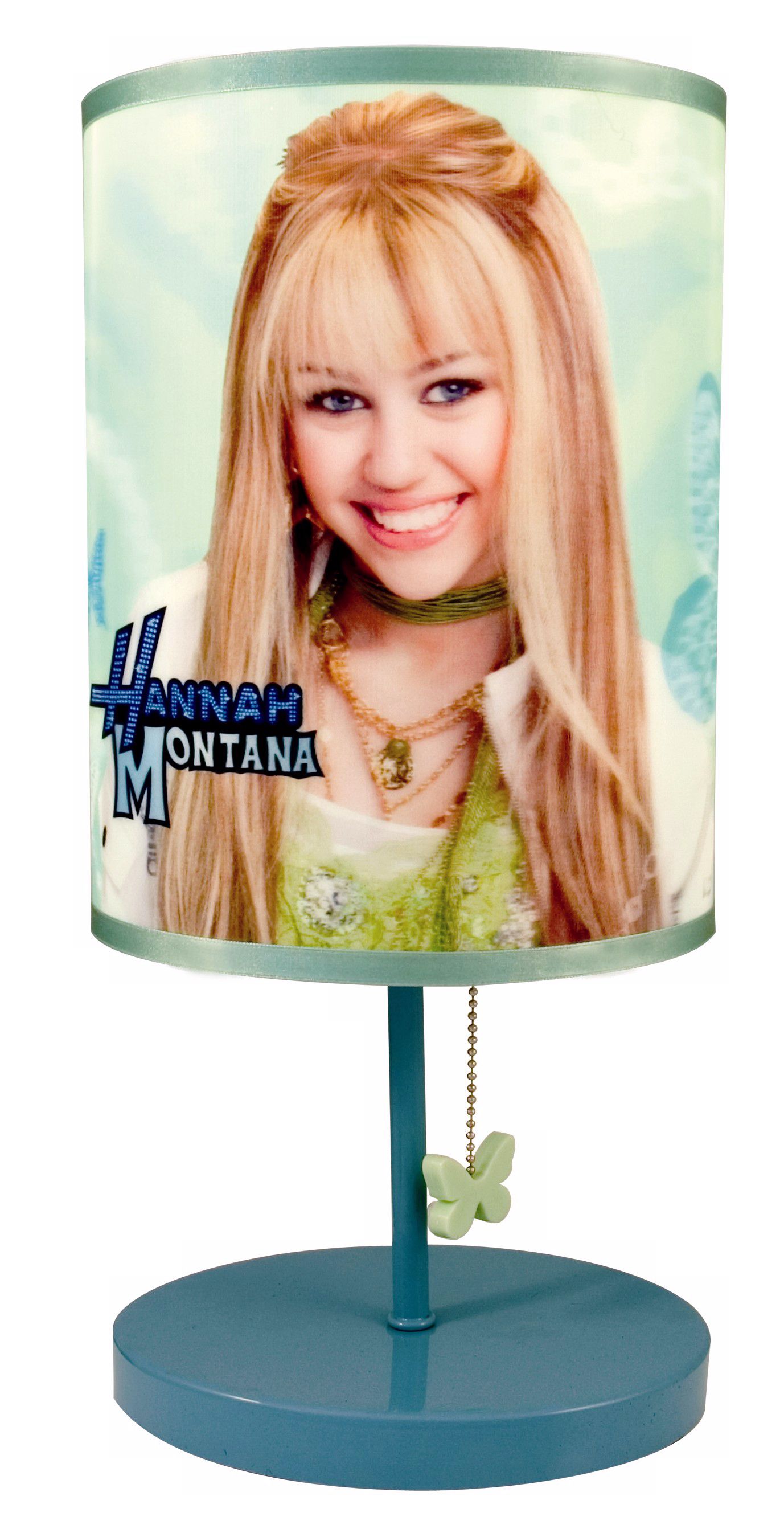 Hannah Montana Teal Blue 3D Shade Table Lamp