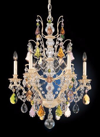 Schonbek Bordeaux 22" Wide Colored Crystal Chandelier