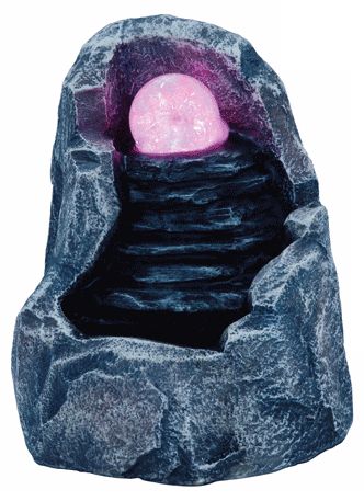 Faux Stone Crystal Ball LED Fountain G2582