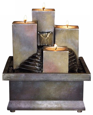 Candle Stacks Battery Operated Fountain