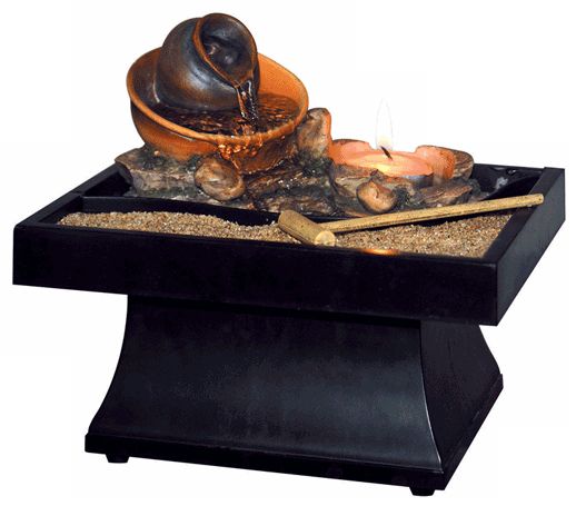 Urn Pour Zen Battery Operated Tabletop Fountain