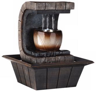 Hand Painted Modern Illuminated Fountain G2596