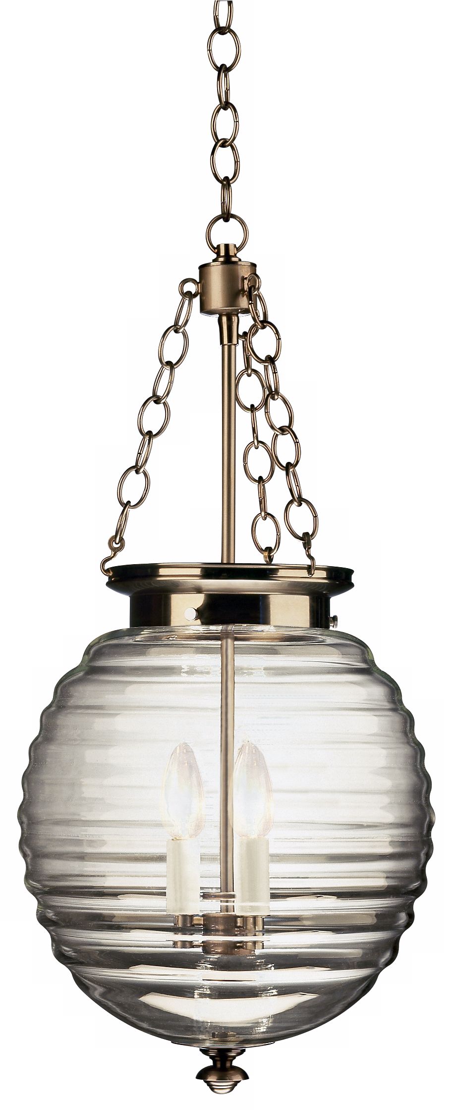 Antique Nickel Beehive Pendant