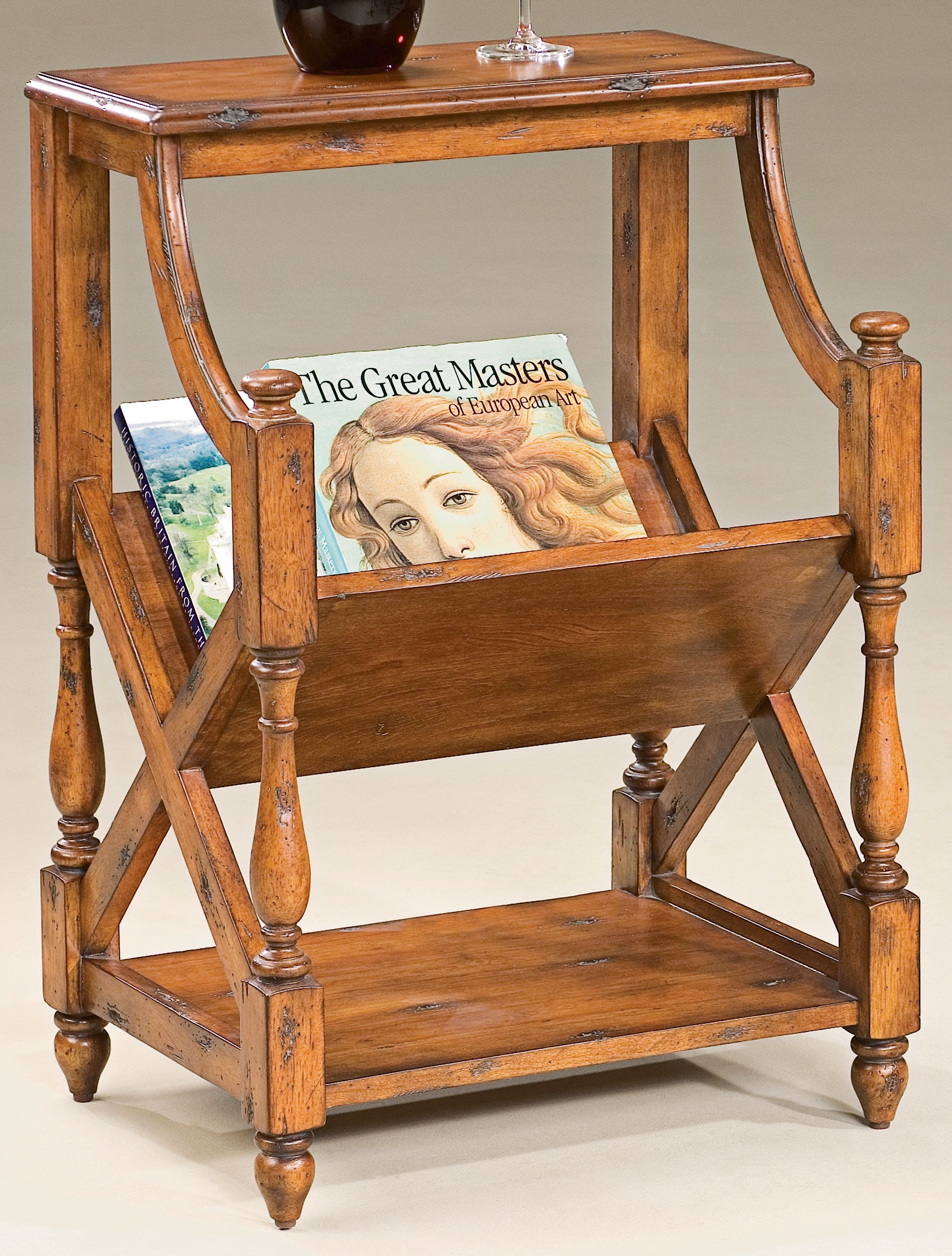 Old World Cherry Book Table
