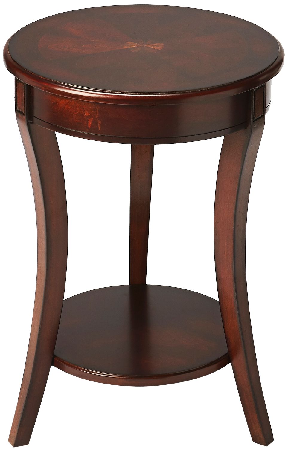 Plantation Starburst Cherry 26" High Accent Table