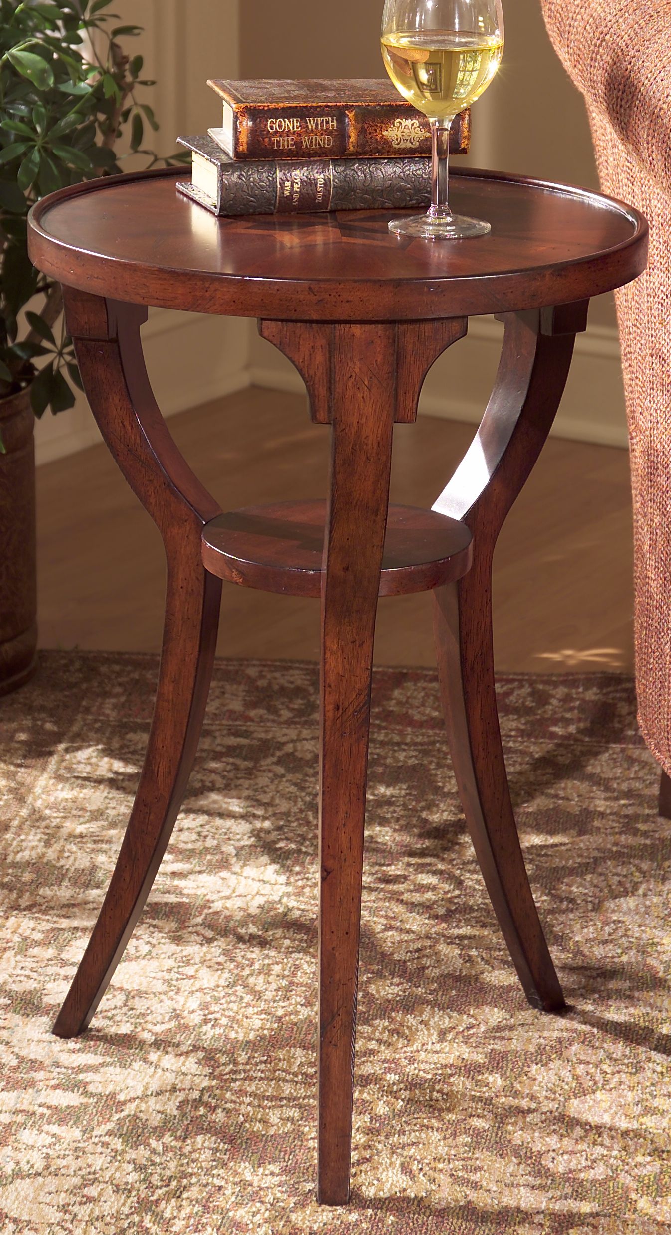 Plantation Cherry 24" High Accent Table