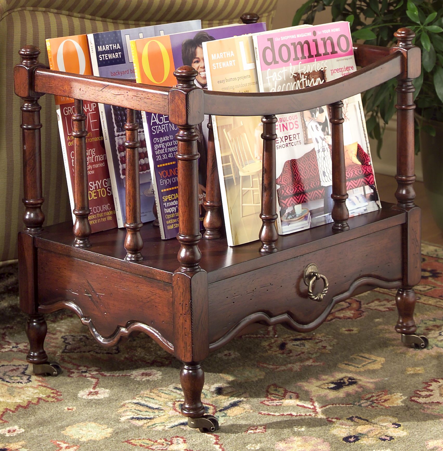 Plantation Cherry Canterbury Magazine Rack