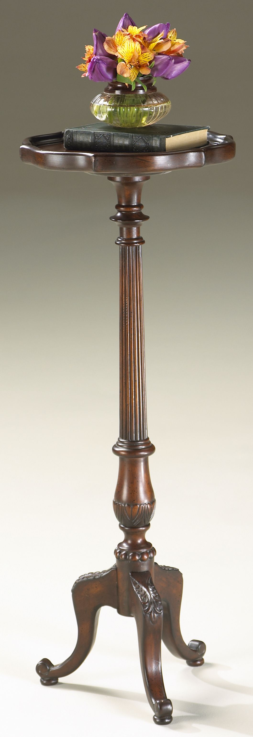 Plantation Cherry Pedestal 36 1/2" High  Plant Stand