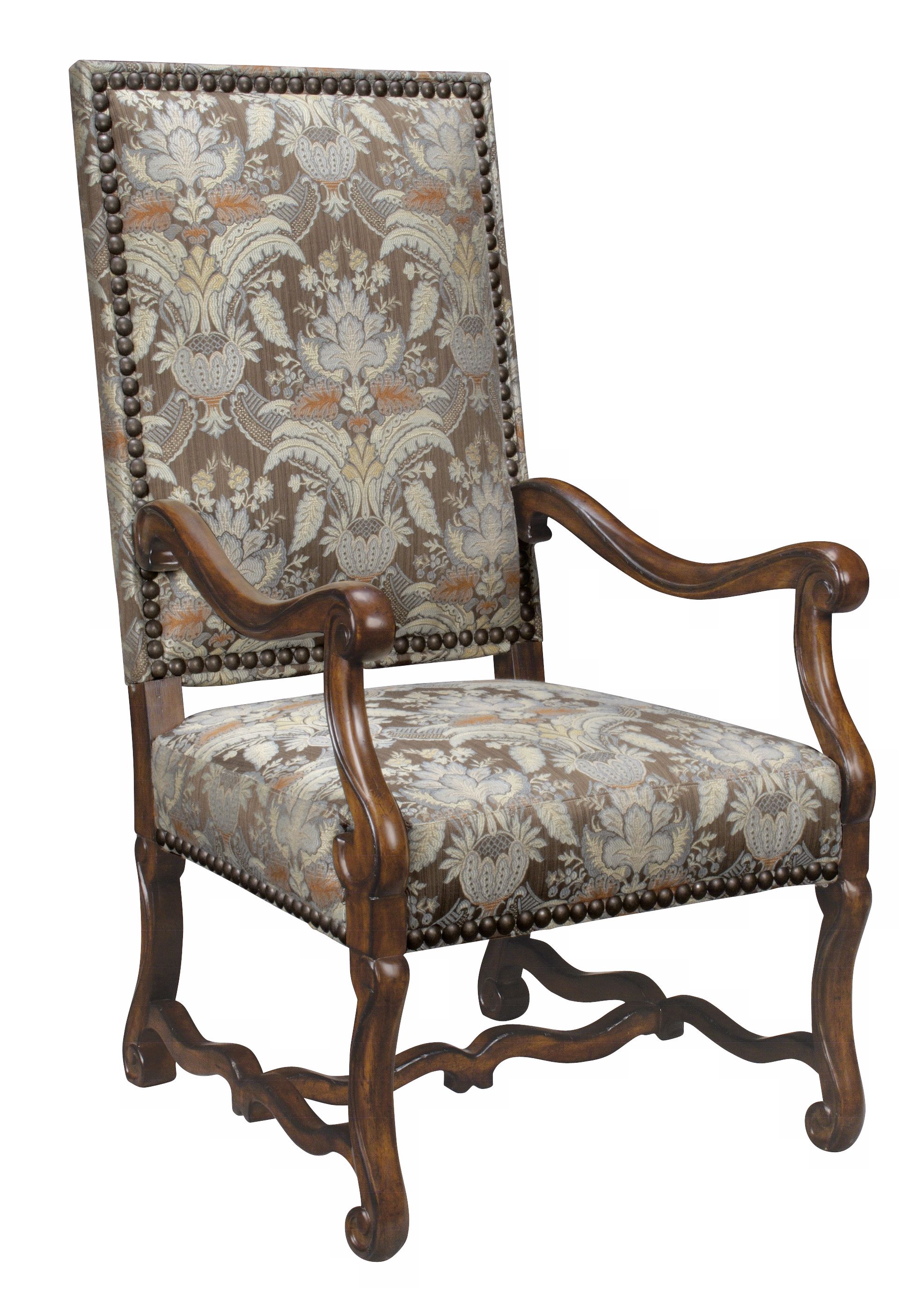 Upholstered High Back Arm Chair G2778