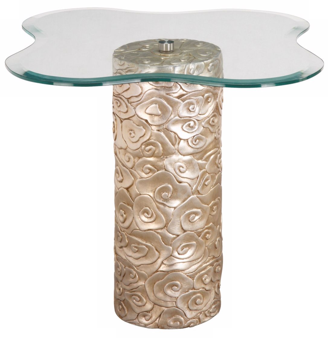 Floral Base Mini Accent Table