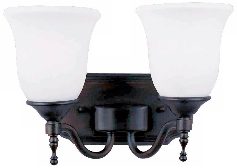Tritan Bronze Finish 13" Wide Two Light Bathroom Fixture