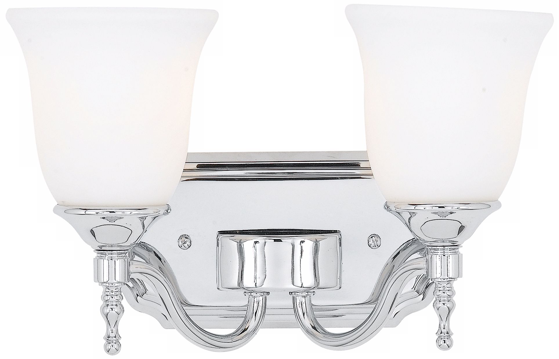 Tritan Chrome Finish 13" Wide Two Light Bathroom Fixture