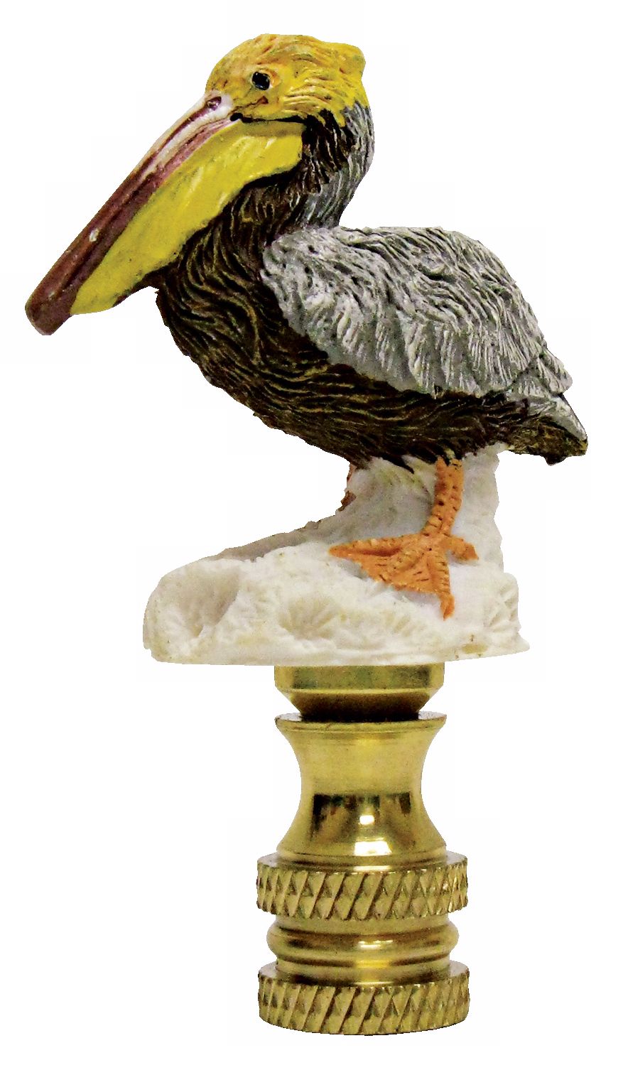 Painted Pelican Finial