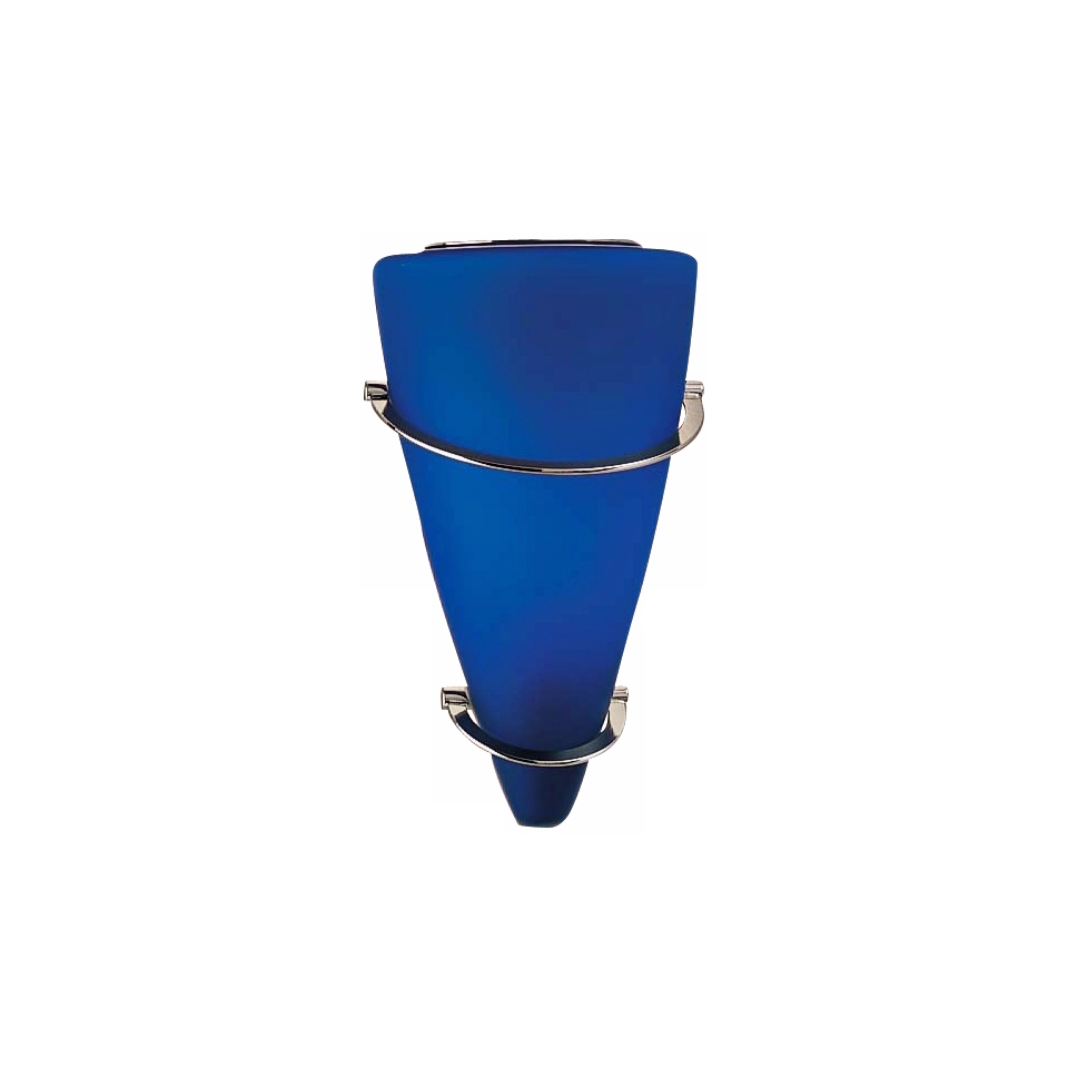 Holtkoetter Indigo Blue 11 ½” High Cone Wall Sconce   #G3497