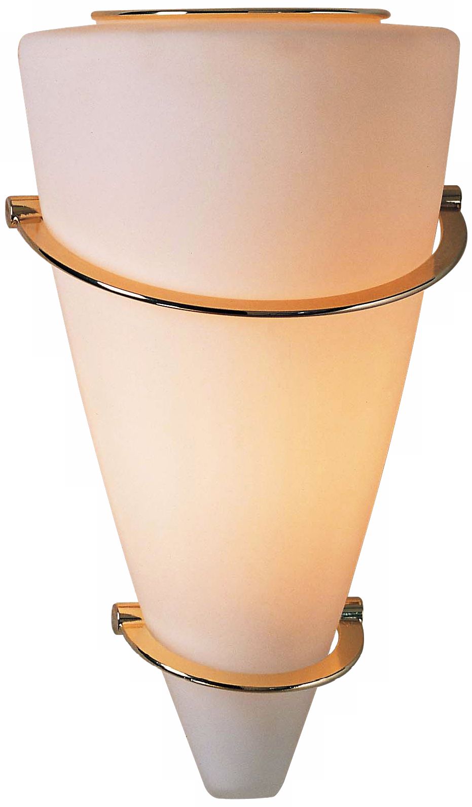 Holtkoetter Satin White 11 ½” High Cone Wall Sconce