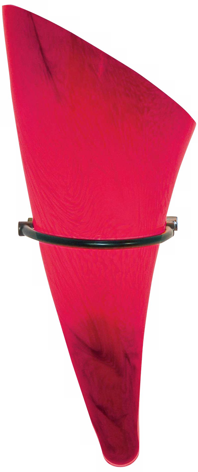 Holtkoetter Left Magma Red Halogen Wall Sconce