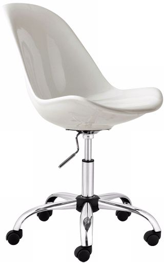 Zuo Slight White Office Chair