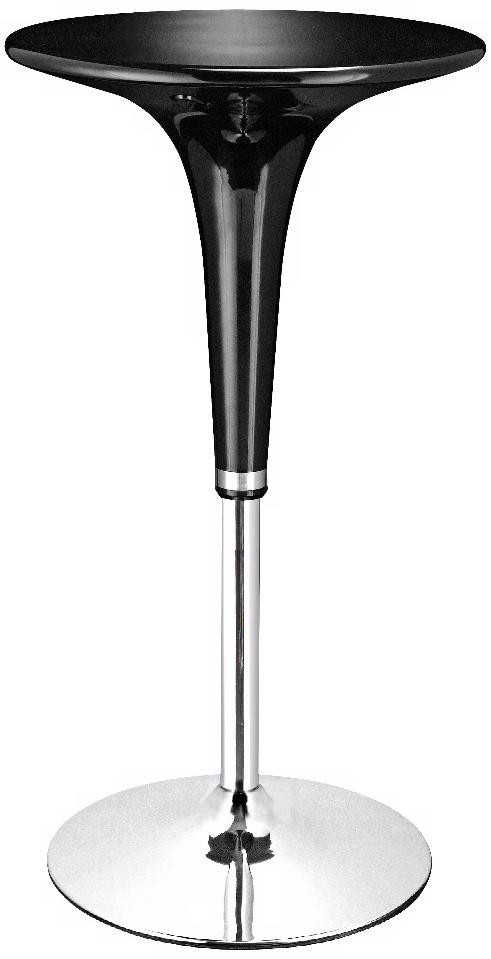 Mojito Collection Adjustable Black Bar Table