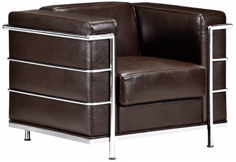 Zuo Fortress Collection Espresso Leather Armchair