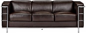 Zuo Fortress Collection Espresso Leather Sofa
