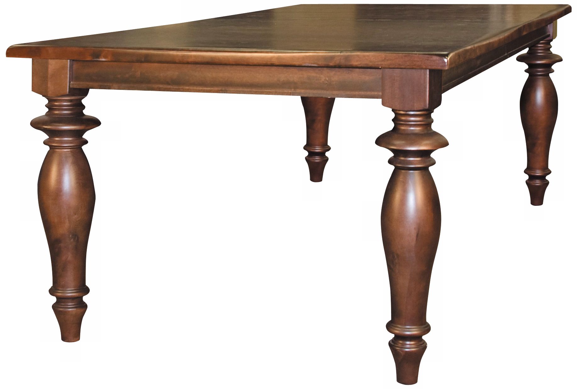 Buster 72" Espresso Rectangular Turned Leg Dining Table