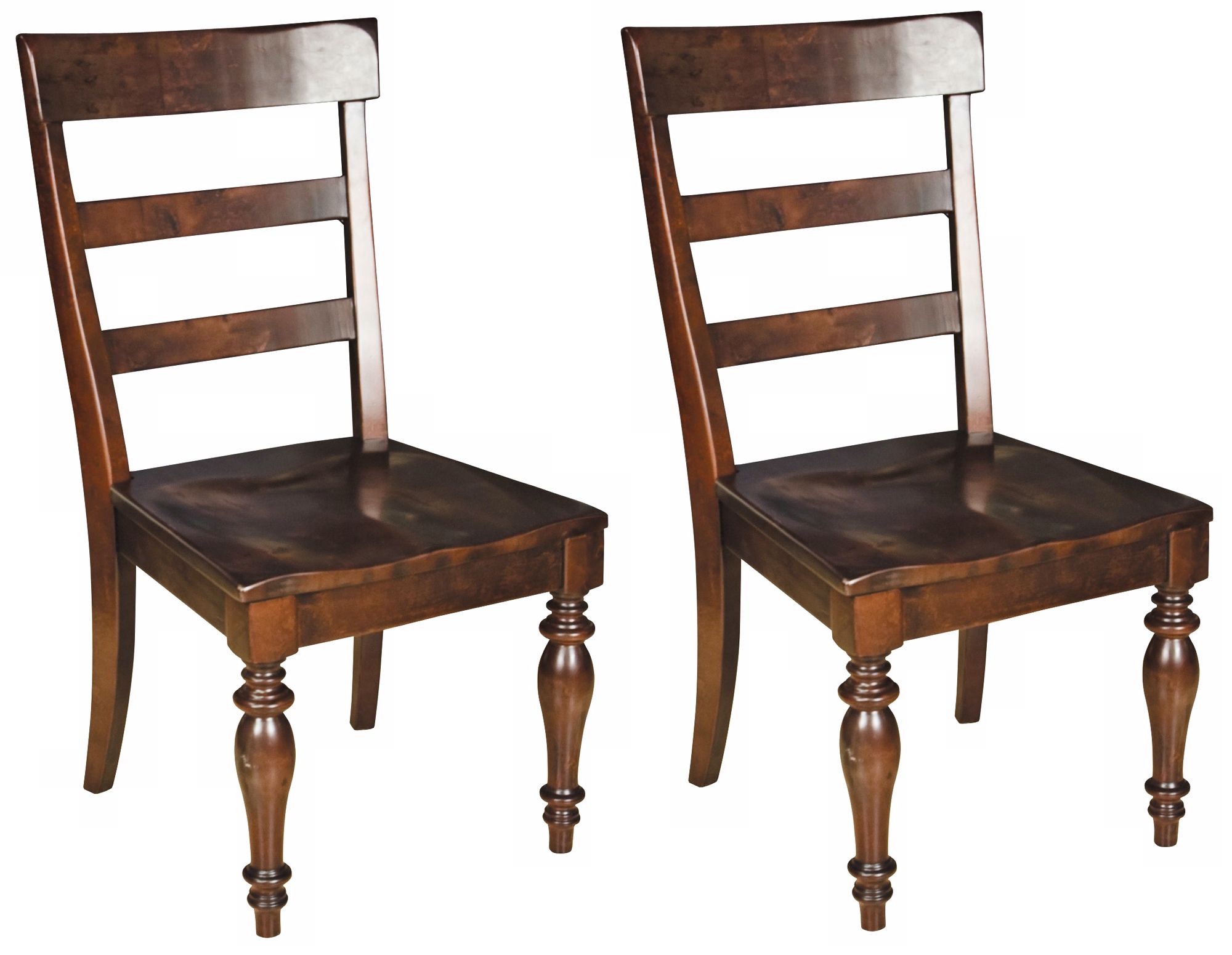 Set of 2 Buster Espresso Finish Side Chairs