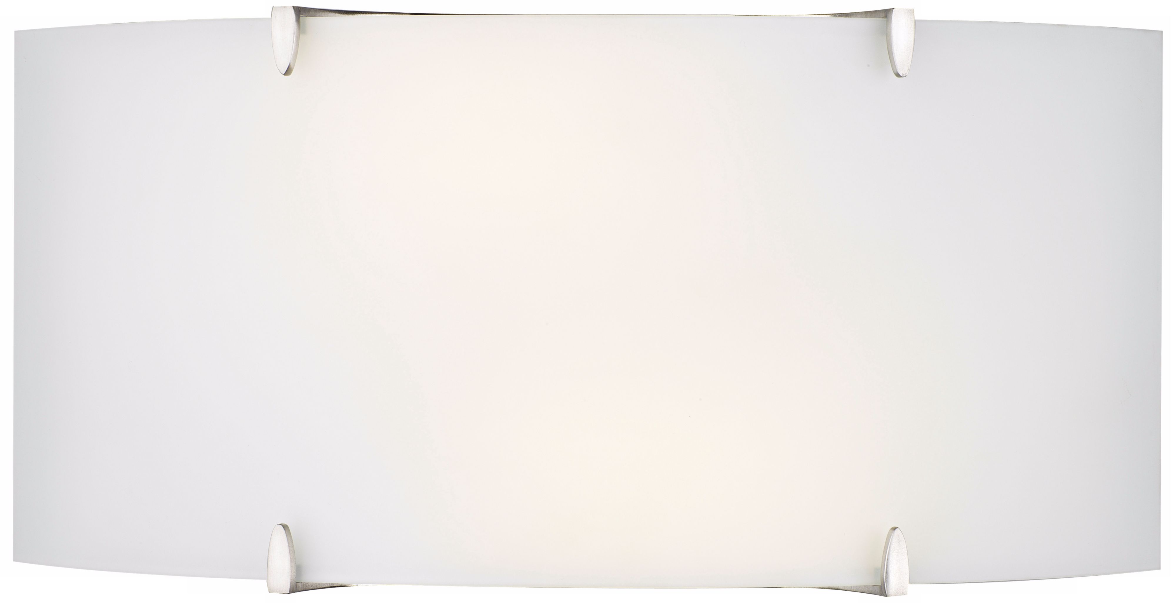 Forecast Edge Bow Etched White Glass Wall Sconce