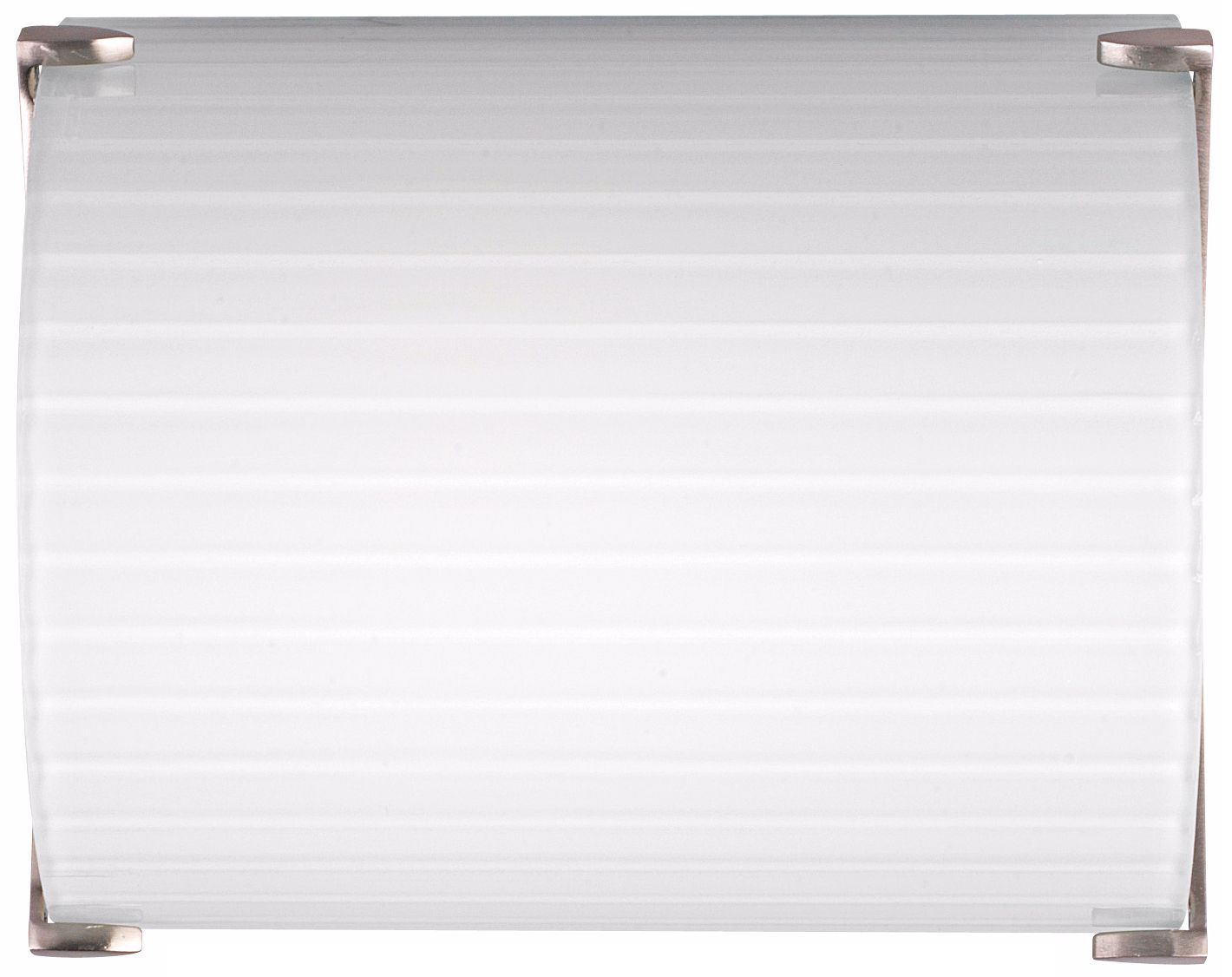 Forecast Edge Bow 7 1/2" High White Rib Glass Wall Sconce