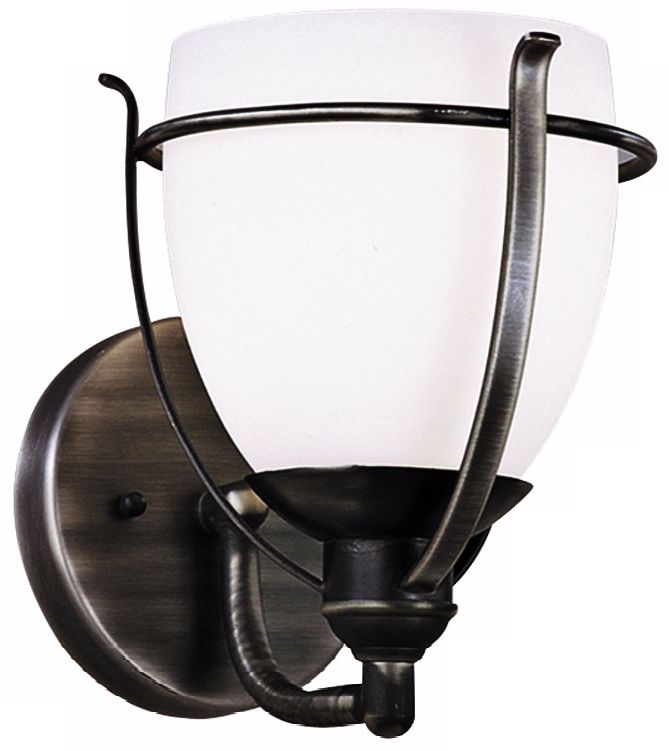 Forecast Regency Collection 8 1/2" Black Pewter Wall Sconce