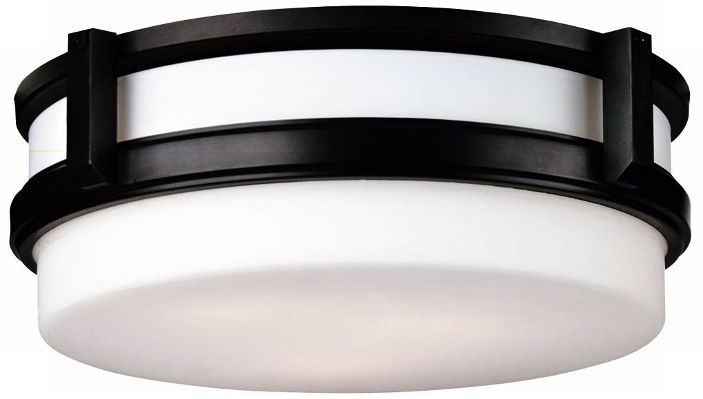 Forecast 27th Street 14" Wrought Iron Ceiling Light