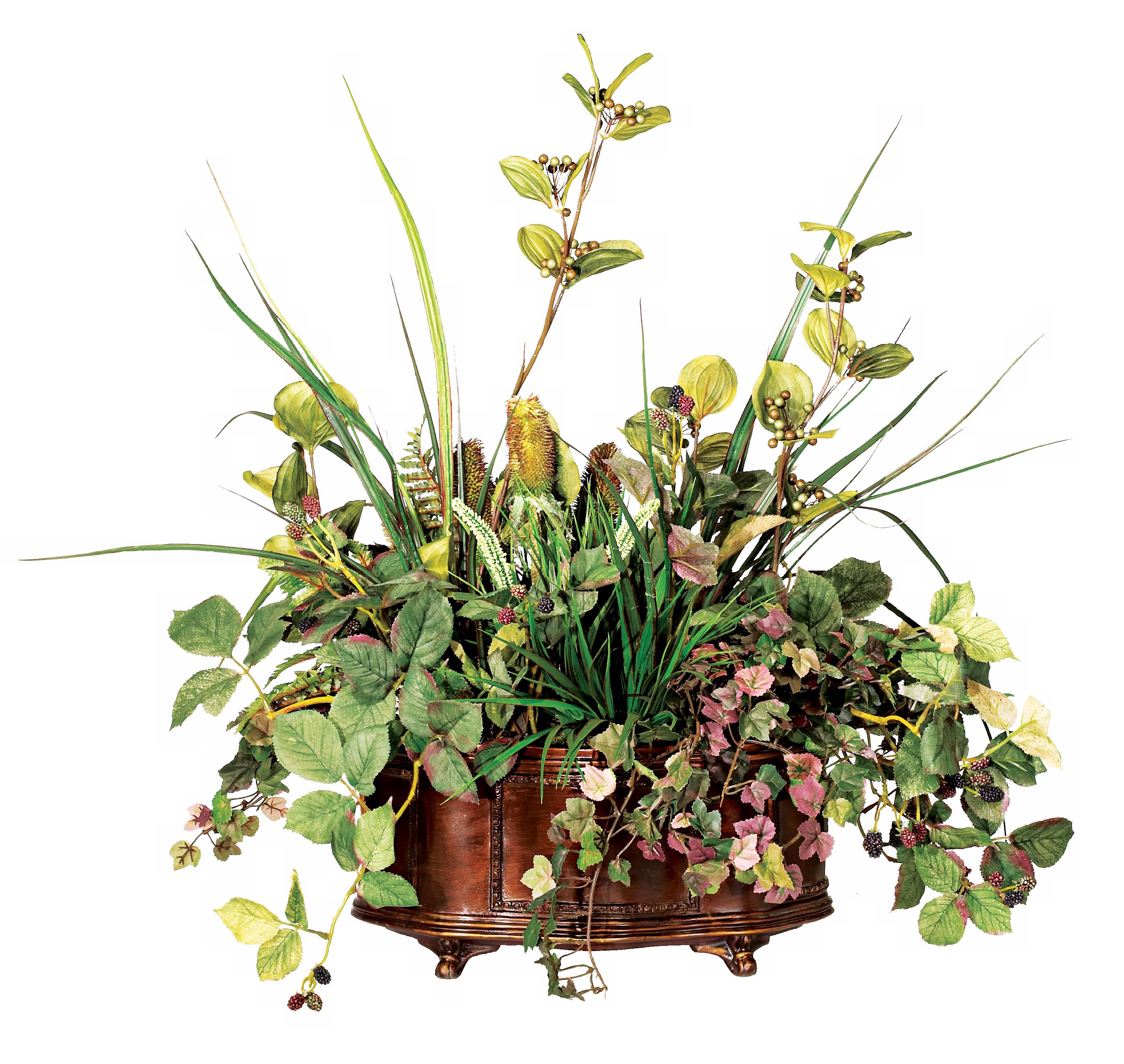 Faux Silk Greenery Smilax Seed Pods