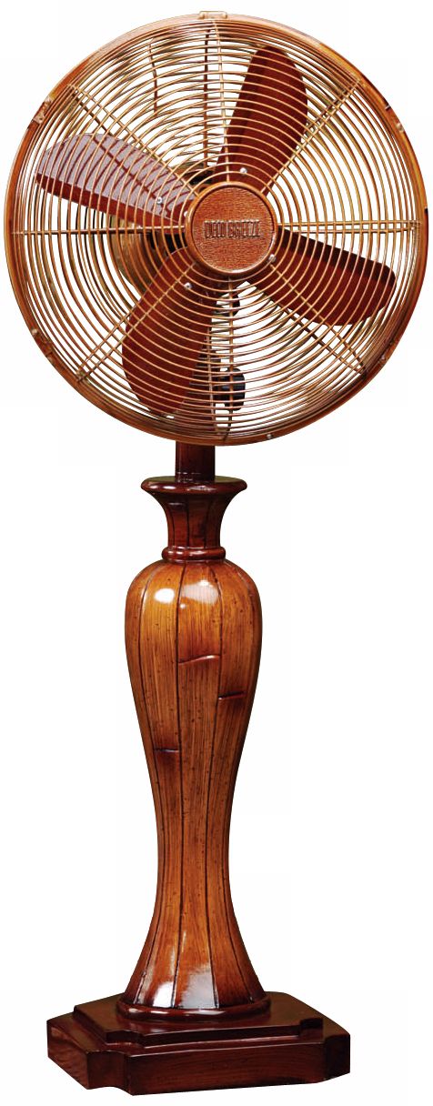 33" Sambuca High Faux Wood Finish Tabletop Fan