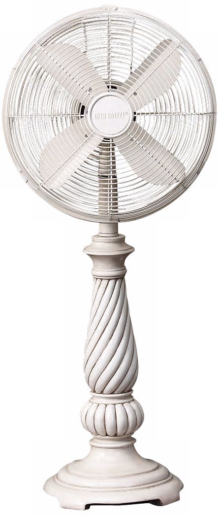 Providence White 30 1/2" High Standing Fan