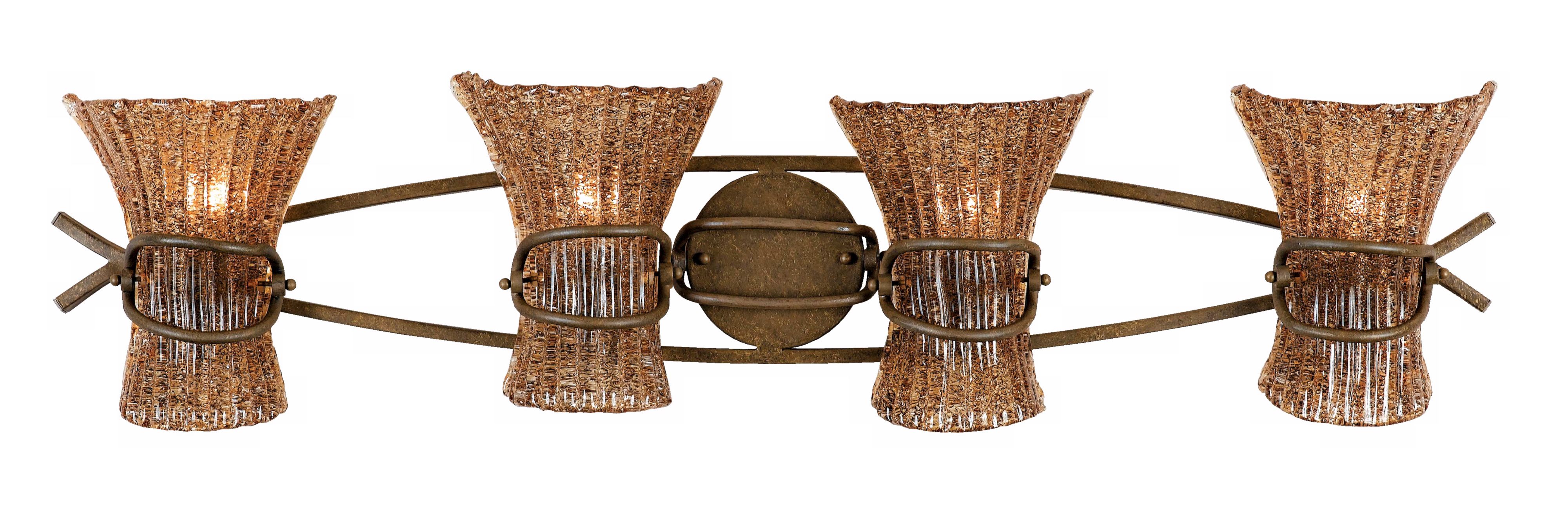 Fiji Collection 36" Wide Aged Bronze Bath Light