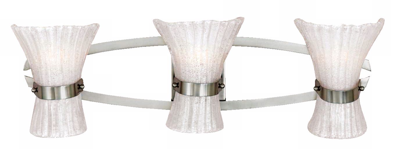 Fiji Collection 26" Wide Brushed Steel Bath Light