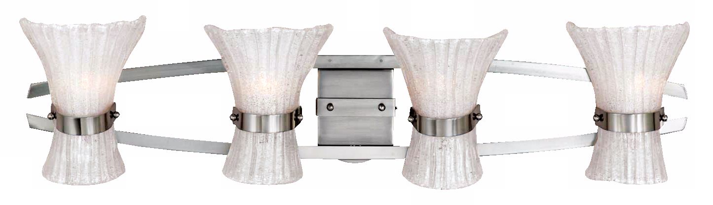 Fiji Collection 35" Wide Brushed Steel Bath Light