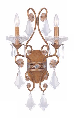 Vienna Collection 19" High Two Light Wall Sconce