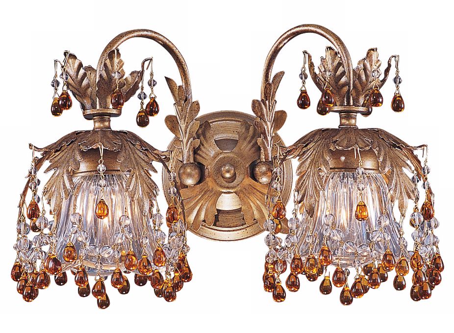 Paris Flea Market 15" Wide Two Light Wall Sconce