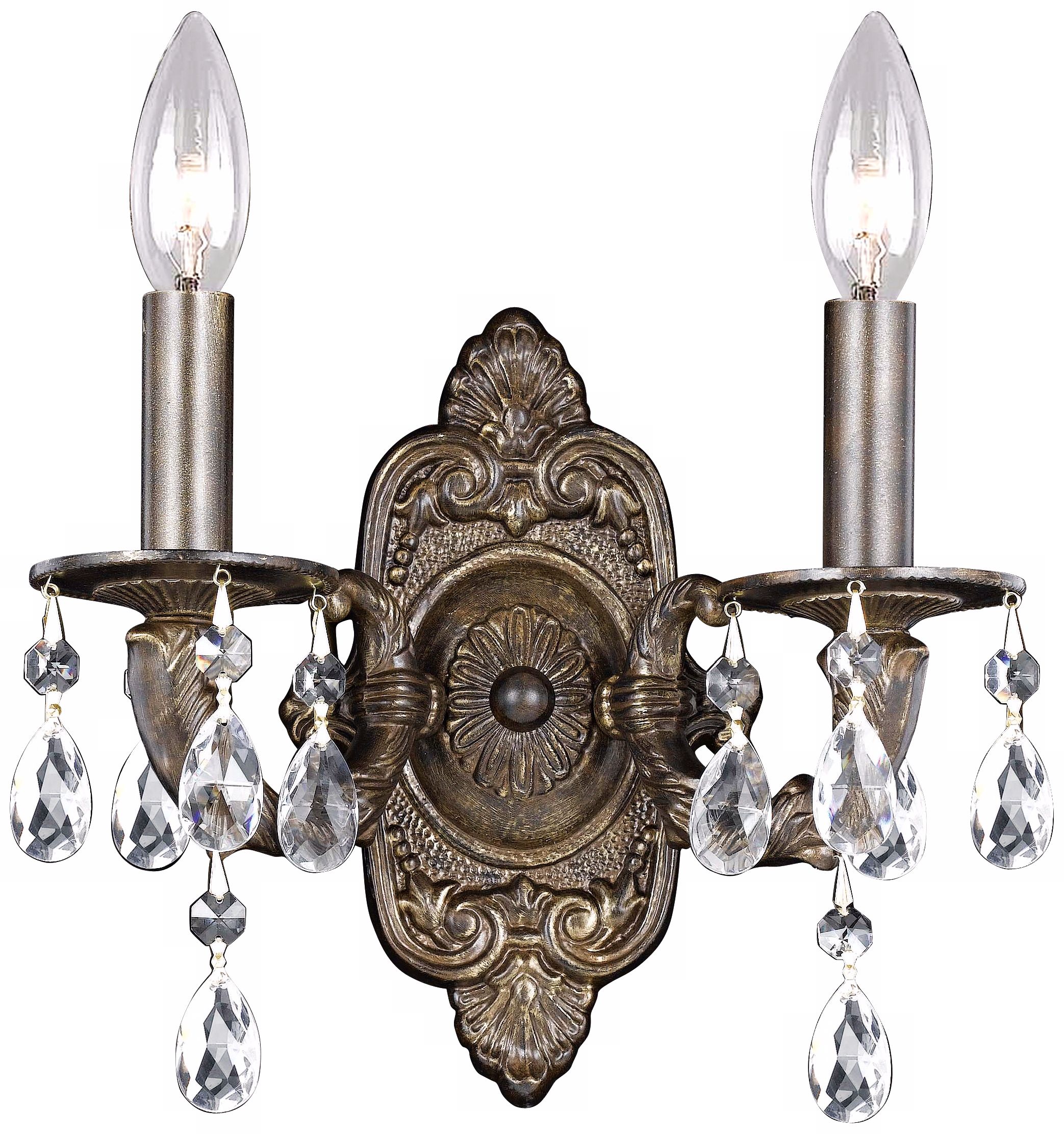 Sutton Collection Bronze 11" High Two Light Wall Sconce