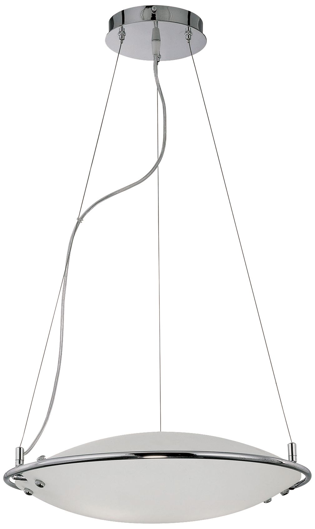 Lite Source Spinn Frosted Glass Pendant Light