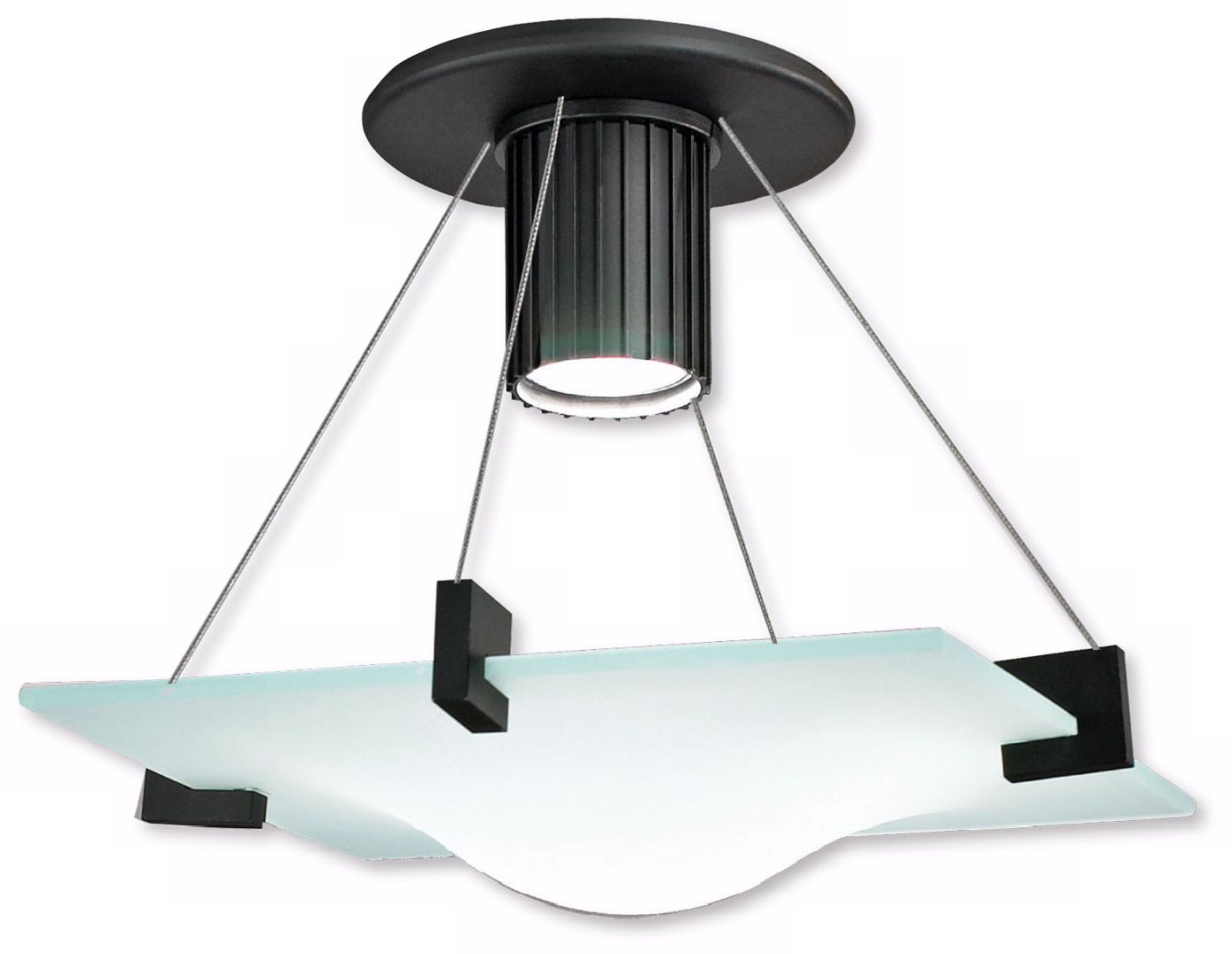 Sonneman Handkerchief Black 11” Ceiling Light Fixture