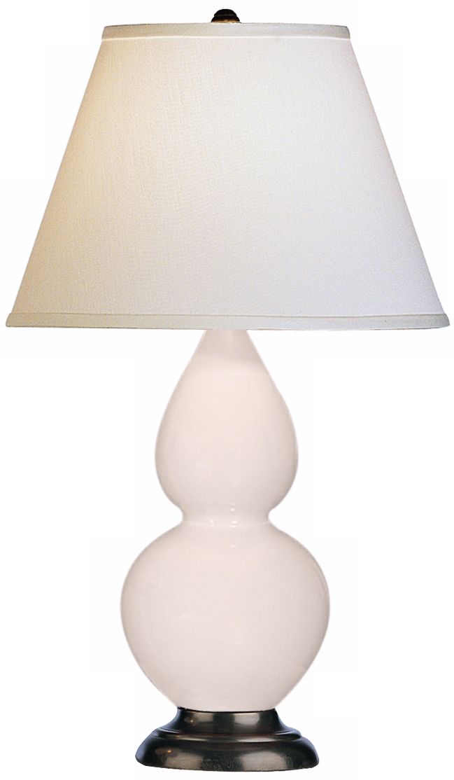 Robert Abbey 22 3/4" White Ceramic and Bronze Table Lamp
