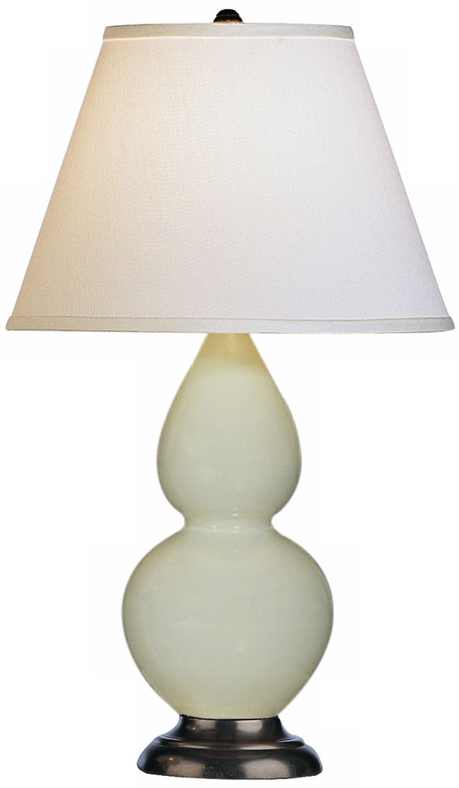 Robert Abbey 22 3/4" Lt. Green Ceramic and Bronze Table Lamp