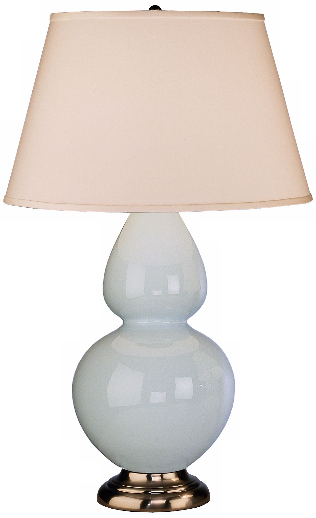 Robert Abbey 31" Light Blue Ceramic and Silver Table Lamp