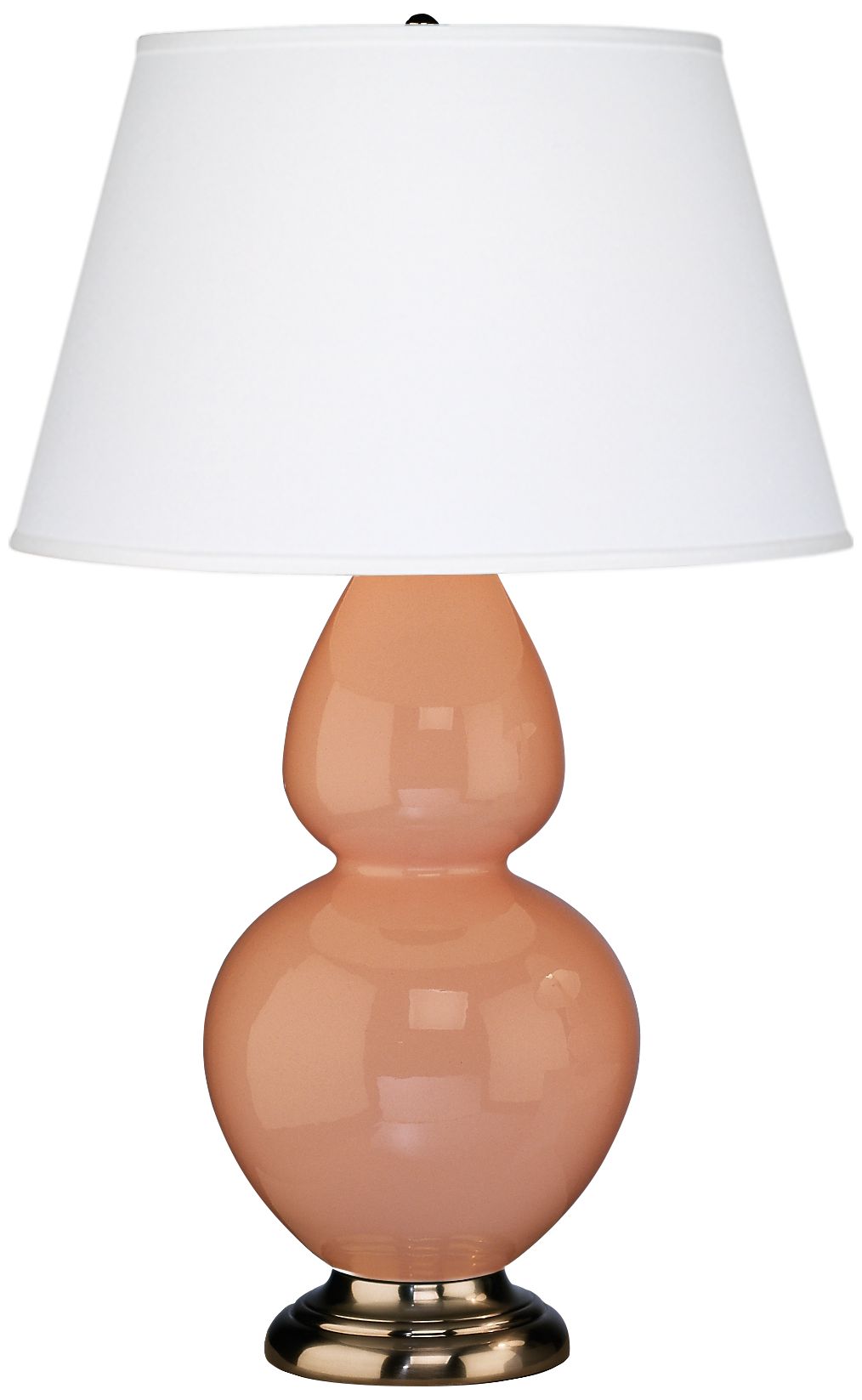 Robert Abbey 31" Lt. Pink Ceramic and Silver Table Lamp