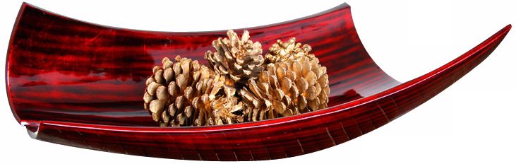 Red & Black Lacquer Paper Bowl