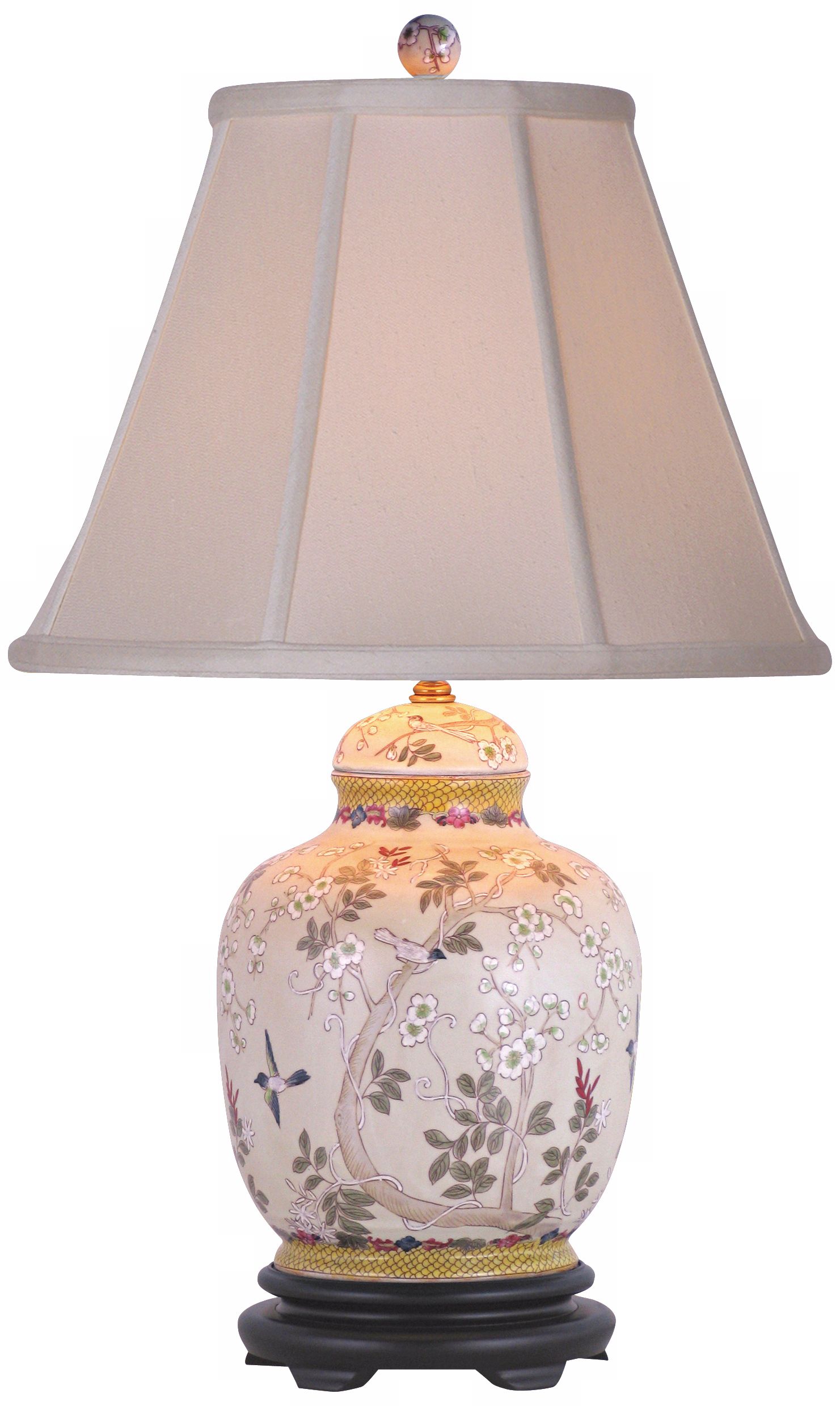 Olive Tree Porcelain Jar Table Lamp